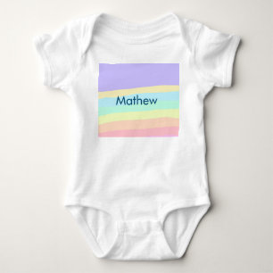 simple initial letter monogram add your name lett baby bodysuit