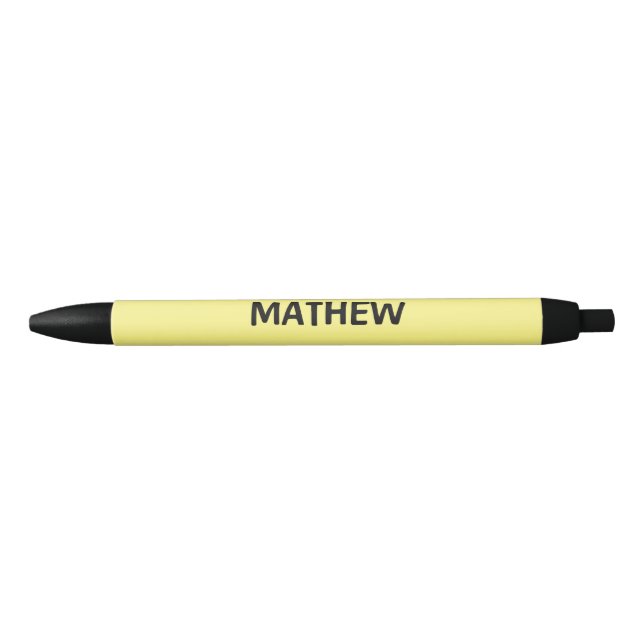 simple initial letter monogram add your name lett  black ink pen (Front)