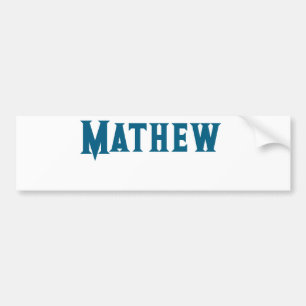 simple initial letter monogram add your name lett  bumper sticker