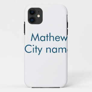 simple initial letter monogram add your name lett iPhone 11 case
