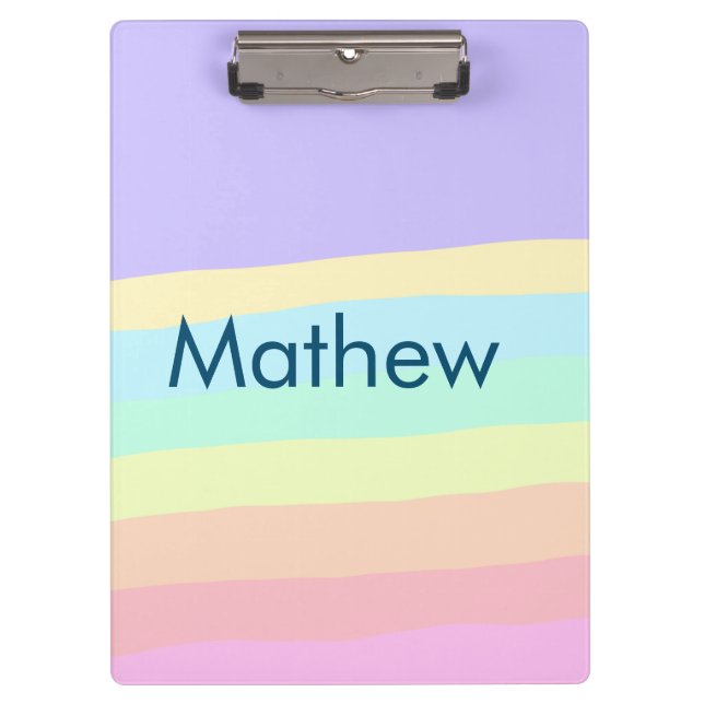 simple initial letter monogram add your name lett  clipboard (Front)