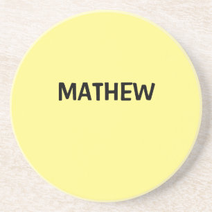 simple initial letter monogram add your name lett coaster