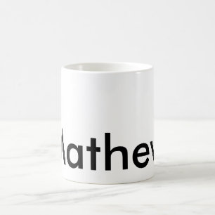 simple initial letter monogram add your name lett coffee mug