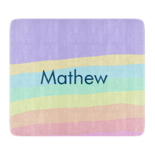 simple initial letter monogram add your name lett cutting board