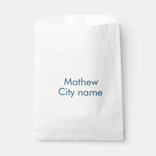 simple initial letter monogram add your name lett favour bags