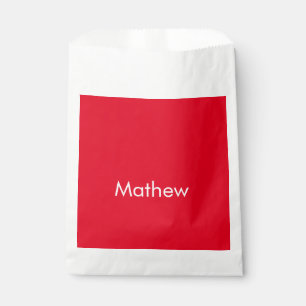 simple initial letter monogram add your name lett favour bags