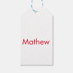 simple initial letter monogram add your name lett gift tags
