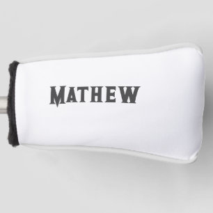 simple initial letter monogram add your name lett golf head cover