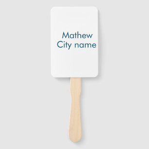 simple initial letter monogram add your name lett  hand fan