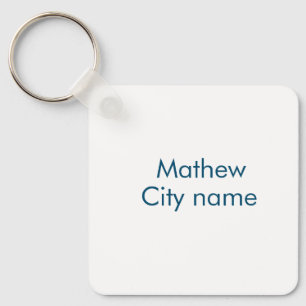 simple initial letter monogram add your name lett  key ring
