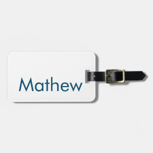 simple initial letter monogram add your name lett luggage tag