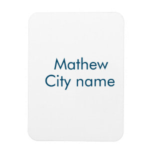 simple initial letter monogram add your name lett  magnet