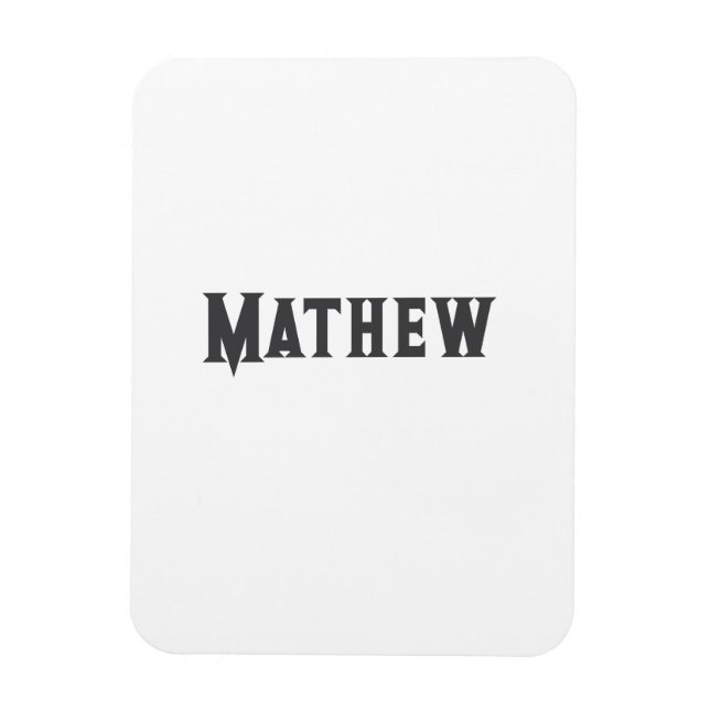 simple initial letter monogram add your name lett  magnet (Vertical)