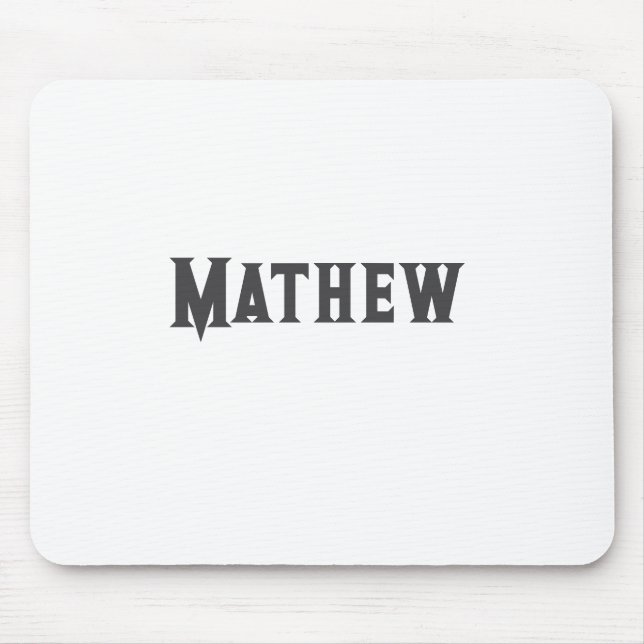 simple initial letter monogram add your name lett  mouse mat (Front)
