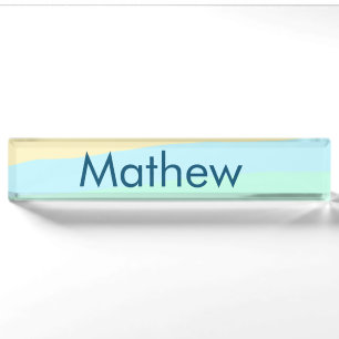simple initial letter monogram add your name lett nameplate