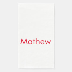 simple initial letter monogram add your name lett  napkin