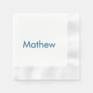simple initial letter monogram add your name lett napkin