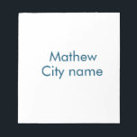 simple initial letter monogram add your name lett notepad<br><div class="desc">design</div>