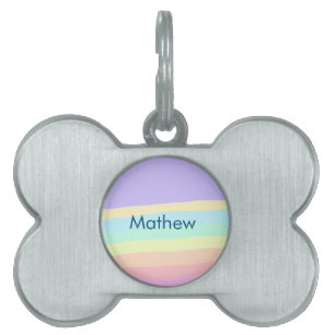 simple initial letter monogram add your name lett pet ID tag