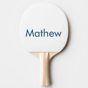 simple initial letter monogram add your name lett ping pong paddle