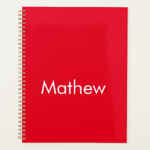 simple initial letter monogram add your name lett planner