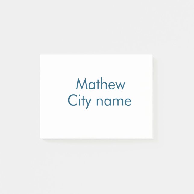 simple initial letter monogram add your name lett  post-it notes (Front)