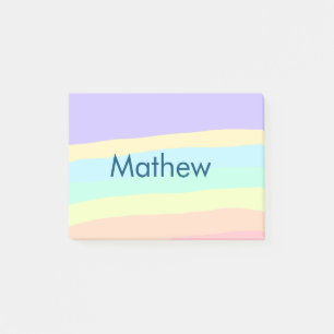 simple initial letter monogram add your name lett  post-it notes