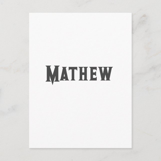 simple initial letter monogram add your name lett  postcard (Front)