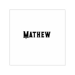 simple initial letter monogram add your name lett self-inking stamp