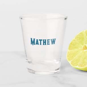 simple initial letter monogram add your name lett shot glass
