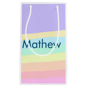 simple initial letter monogram add your name lett small gift bag