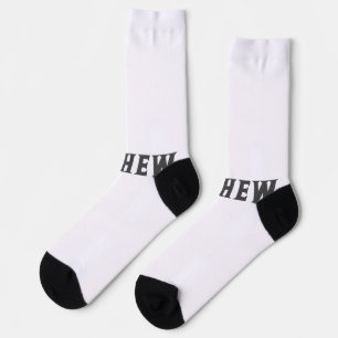 simple initial letter monogram add your name lett  socks