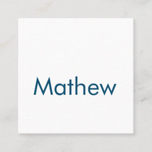 simple initial letter monogram add your name lett  square business card