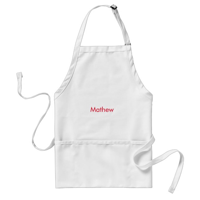 simple initial letter monogram add your name lett  standard apron (Front)