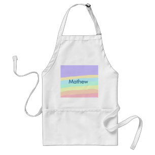simple initial letter monogram add your name lett standard apron