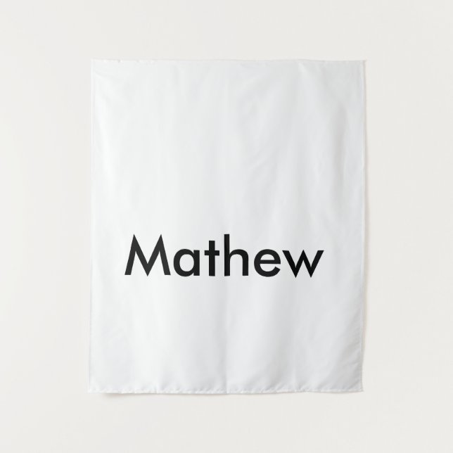 simple initial letter monogram add your name lett  tapestry (Front)