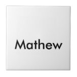 simple initial letter monogram add your name lett  tile<br><div class="desc">design</div>