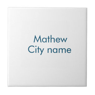 simple initial letter monogram add your name lett  tile