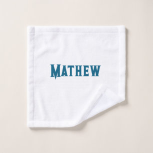 simple initial letter monogram add your name lett  wash cloth