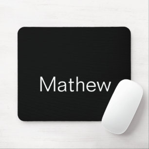 simple initial letter monogram add your name lette mouse mat