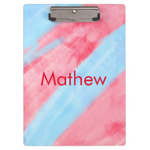 simple initial letter monogram add your name red b clipboard
