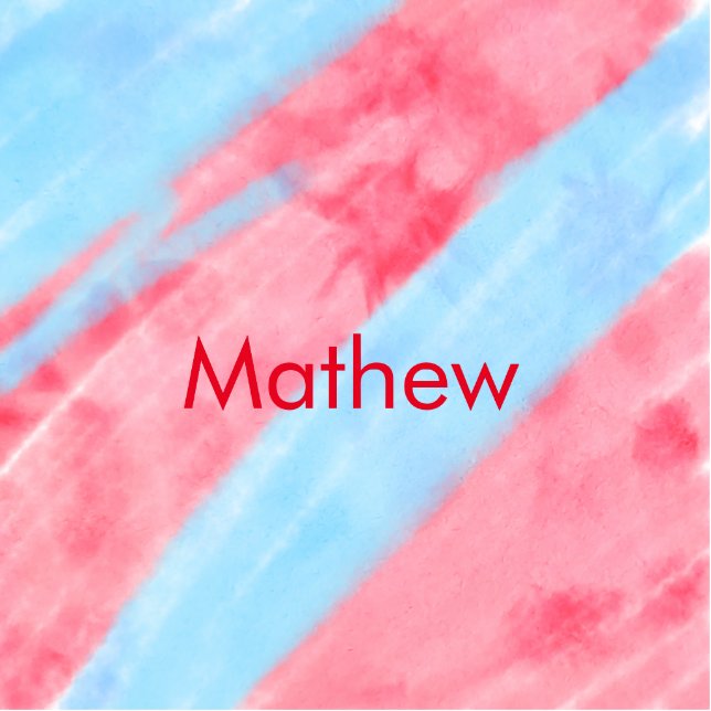 simple initial letter monogram add your name red b standing photo sculpture (Front)