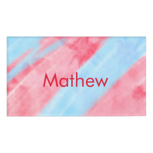 simple initial letter monogram add your name red b tag