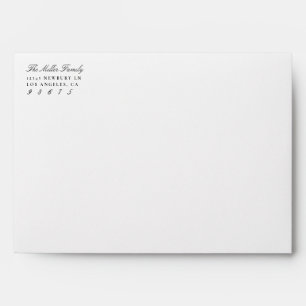 Simple Interior Custom Colour Return Address Envelope