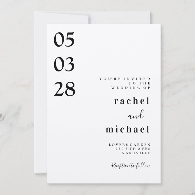 simple invitation (Front)