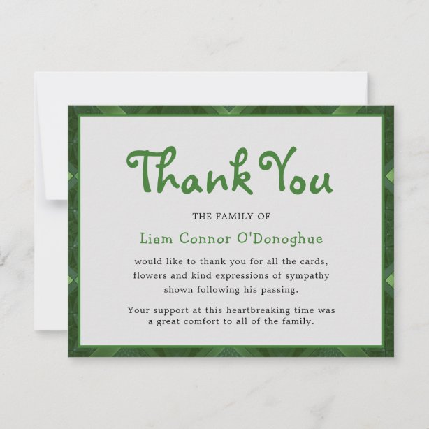 Irish Thank You Cards Zazzle UK