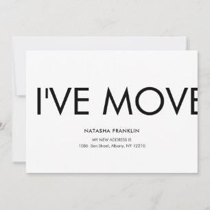 Simple I've Moved New Address Announcement