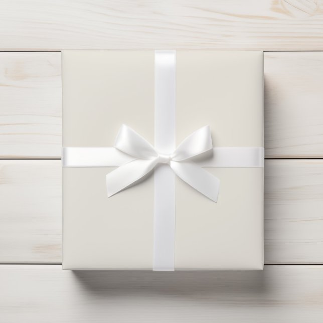 Simple Ivory Cream Solid Colour Wrapping Paper (Creator Uploaded)