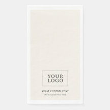 Simple Ivory Grey Custom Business Logo Promotional