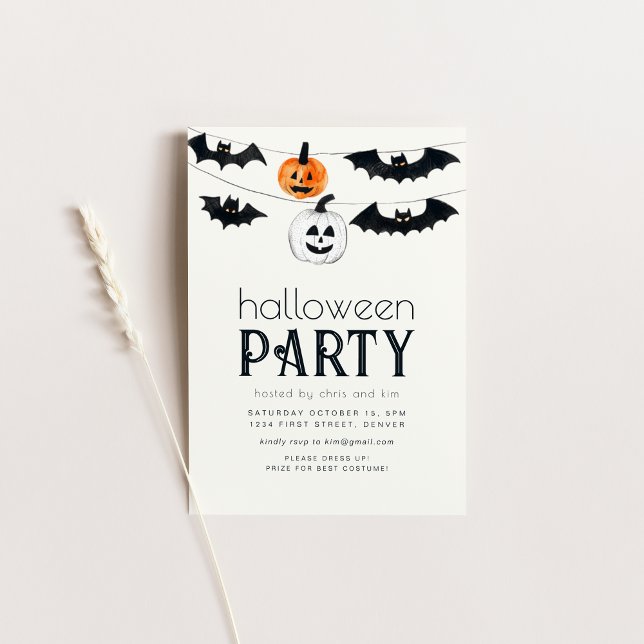 Simple Jack o Lantern Halloween Party Invitation (Creator Uploaded)